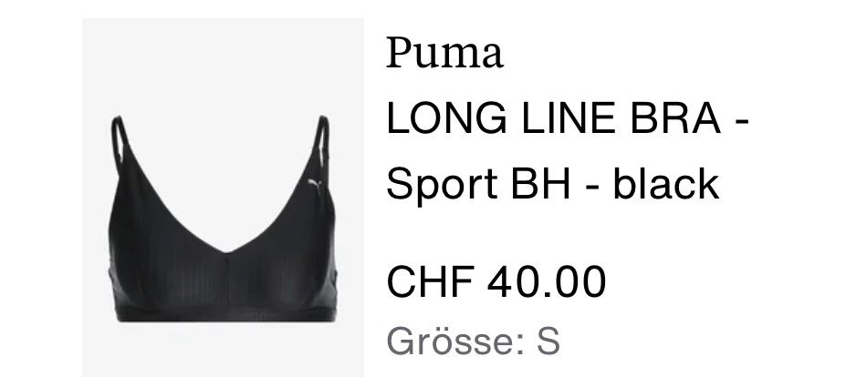 Puma Top: Puma Sport-BH – Usato da Seengen venduto da Noelia_St 2