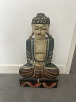 Holz Buddha Figur, Vintage Deko für Dein Zuhause!