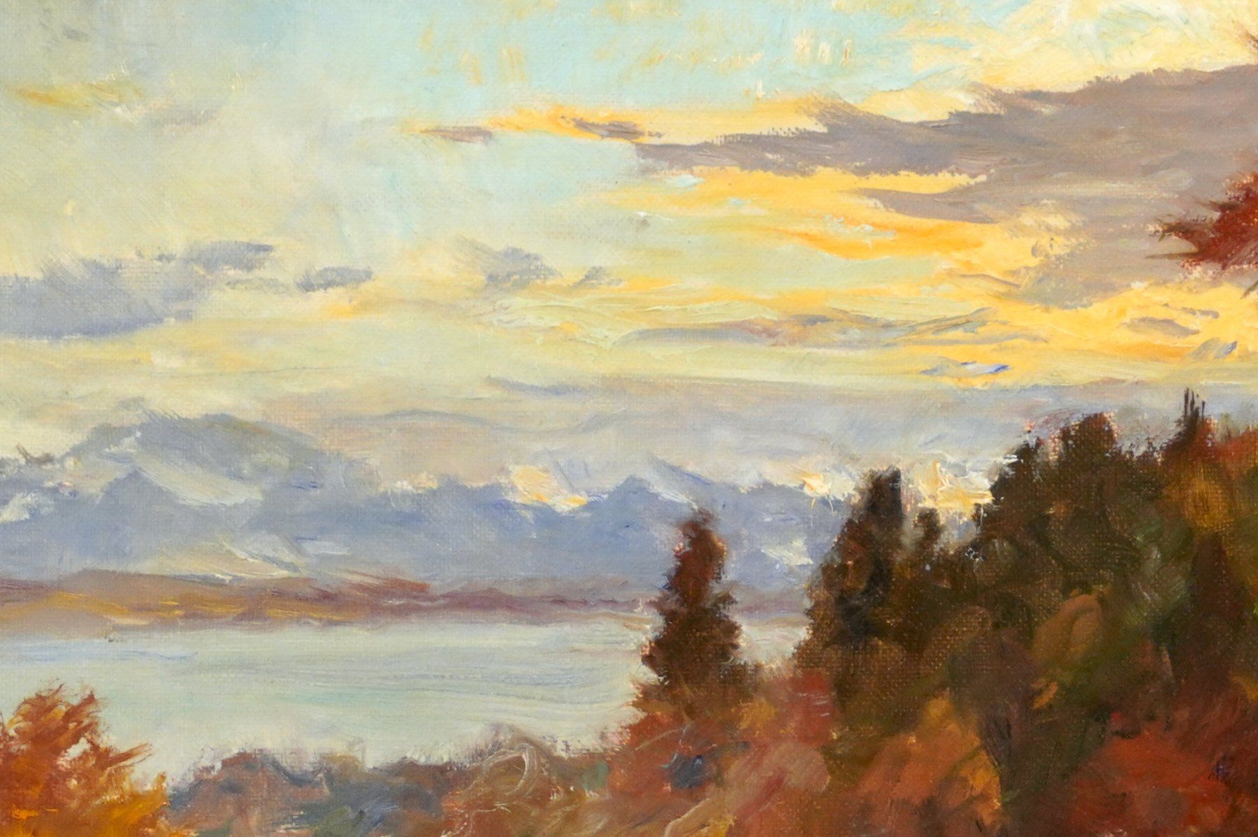 Tableaux: Edward Harrison Compton: Herbstabend am Starnberger See – D'occasion à Meilen par Anonymous3 2