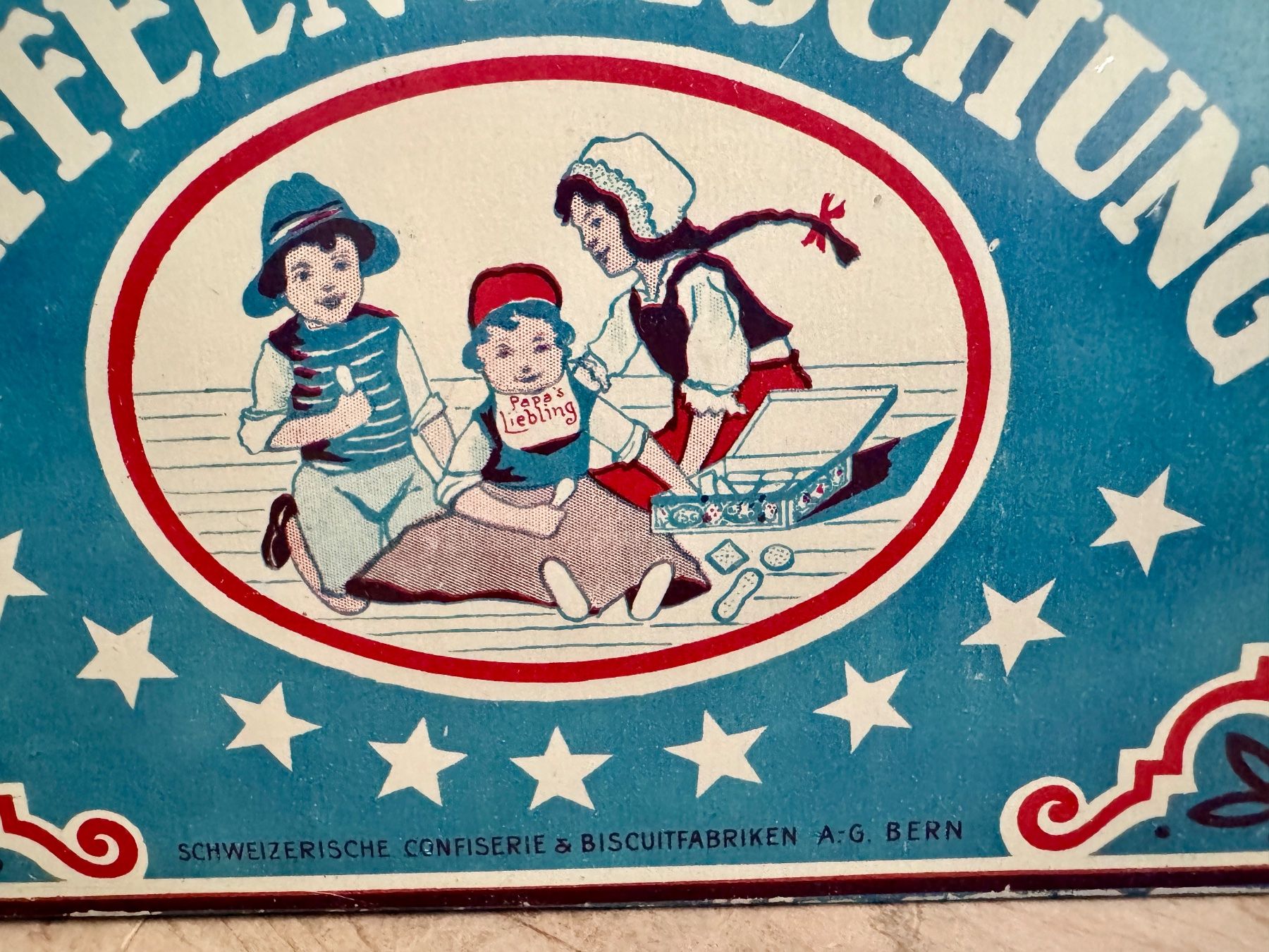 Barattoli: Alte Blechdose Biscuits Schweiz.Confiserie& Biscuitsfabriken – Usato da Rothrist venduto da Luckywinner 5