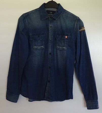 Gr. 164 Langarm-Jeanshemd von Scotch Shrunk