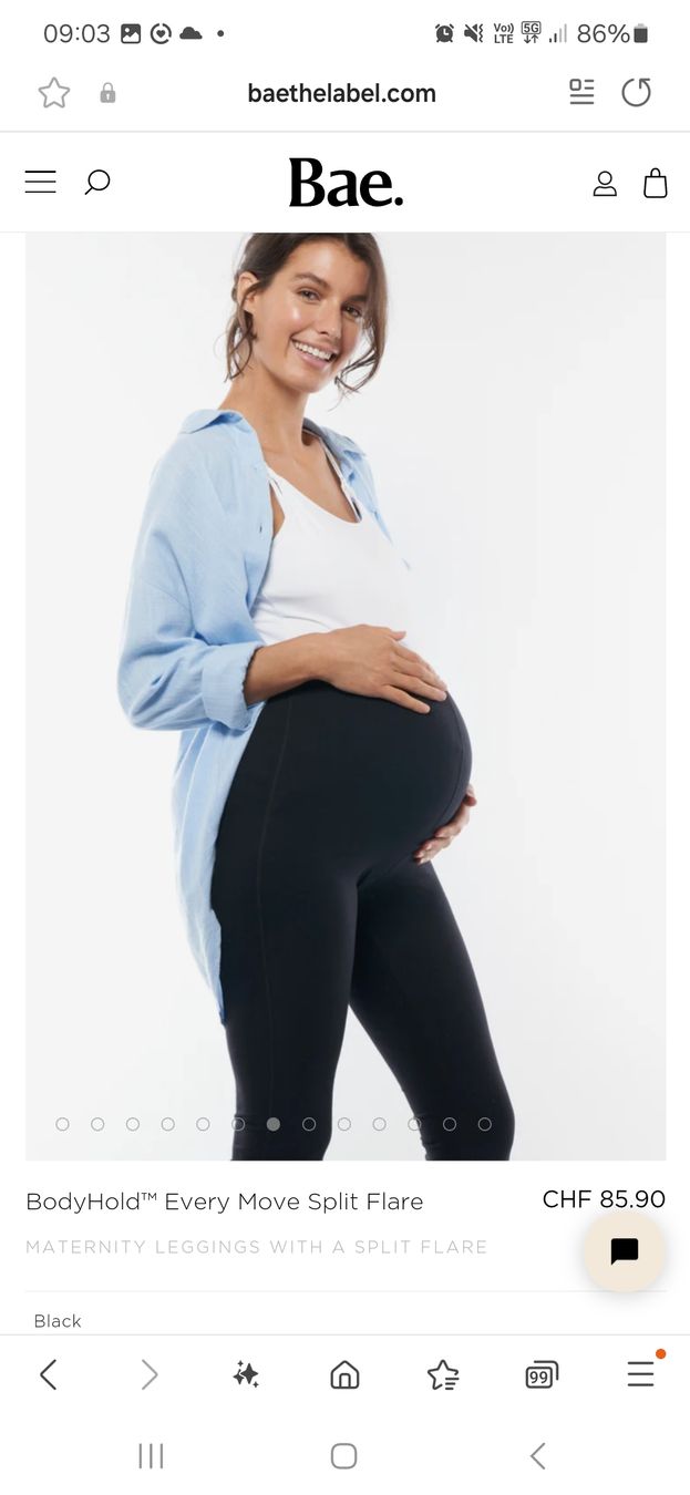 Leggings: Umstandsleggings flared, schwarz – Nuovo (secondo la descrizione) da Widnau venduto da niccli 1