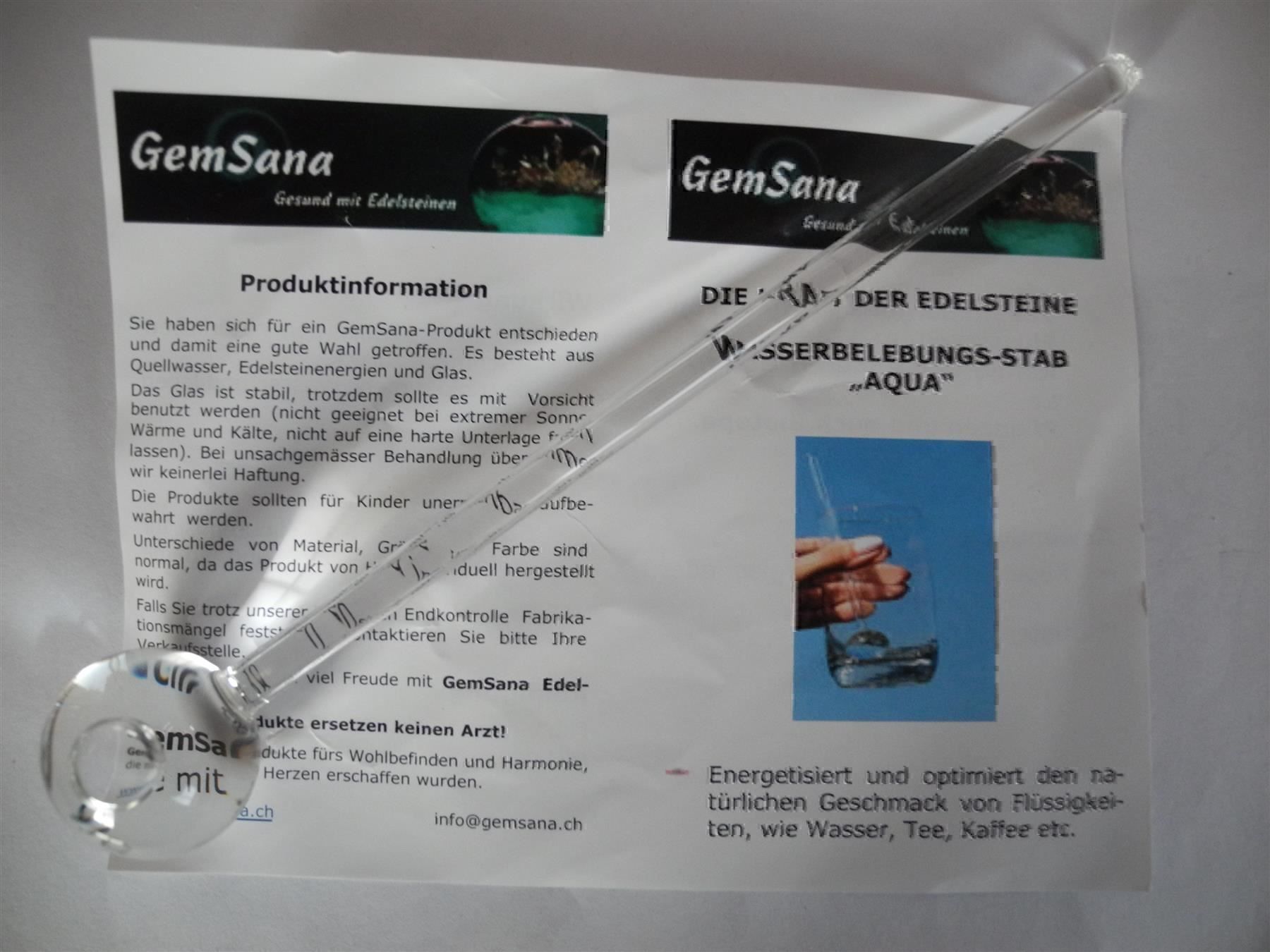 Mineralien & Heilsteine: Chakra Wasserbelebungs-Stab "Aqua" – Neu und originalverpackt aus Kottwil von Crazyrolf