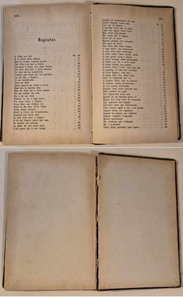 Libri: 2 antike, rätoromanschie Gesangsbücher – Usato da Basel venduto da Kurioses 8