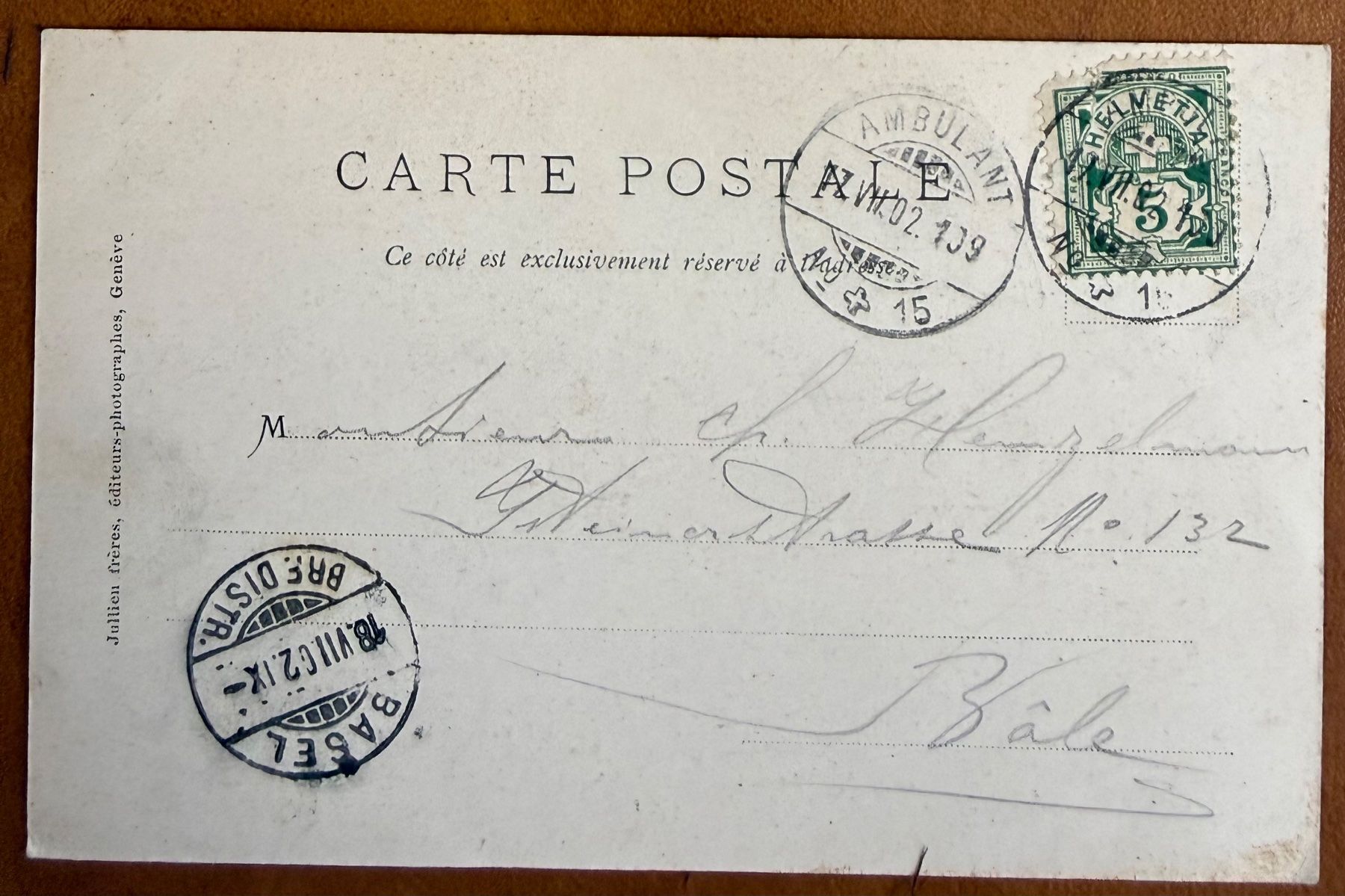 Cartoline postali: Montreux - Vigneronne Vaudoise 1902 – Usato da Lutry venduto da Ediego 1