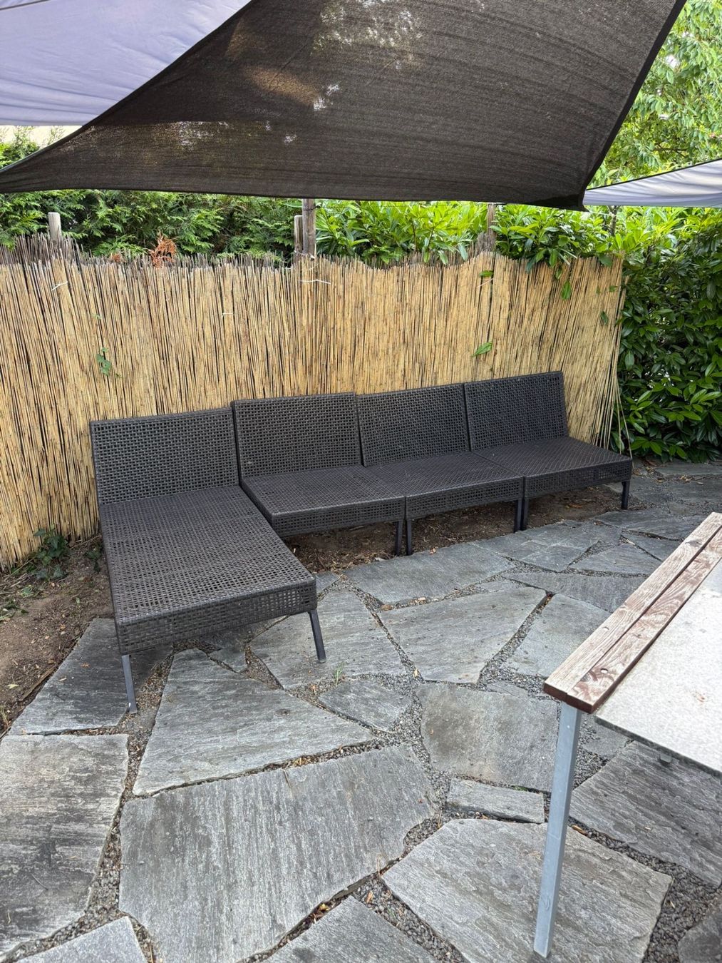 Ikea Sedie a sdraio: Gartenlounge Rattan mit Liege-Teil – Usato da Niedergösgen venduto da Macale97
