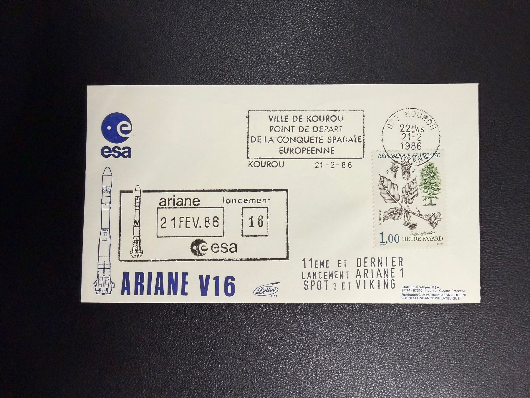 Tous les timbres: Letzter Start Ariane I  21.2.1986 – D'occasion à oberrüti par jeanmei