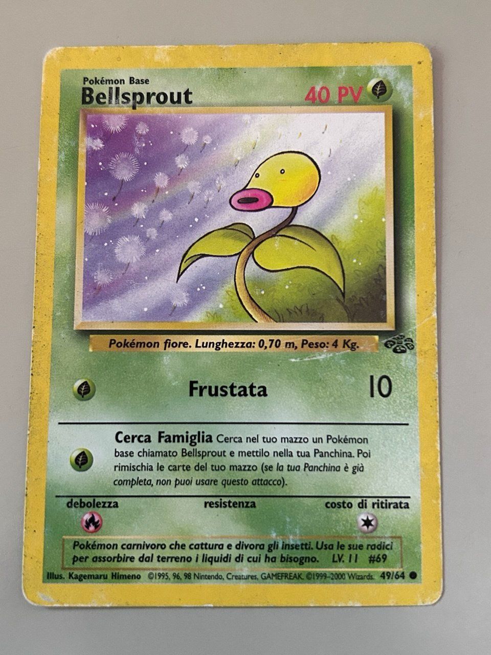Pokémon Carte collezionabili: Bellsprout Jungle Pokemon 1999-2000 – Usato da Giubiasco venduto da LorisVale