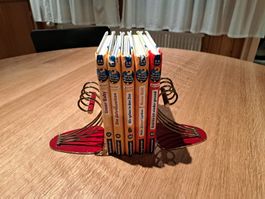 Mid Century, Vintage Buchstützen, Buchhalter, 60er Jahre