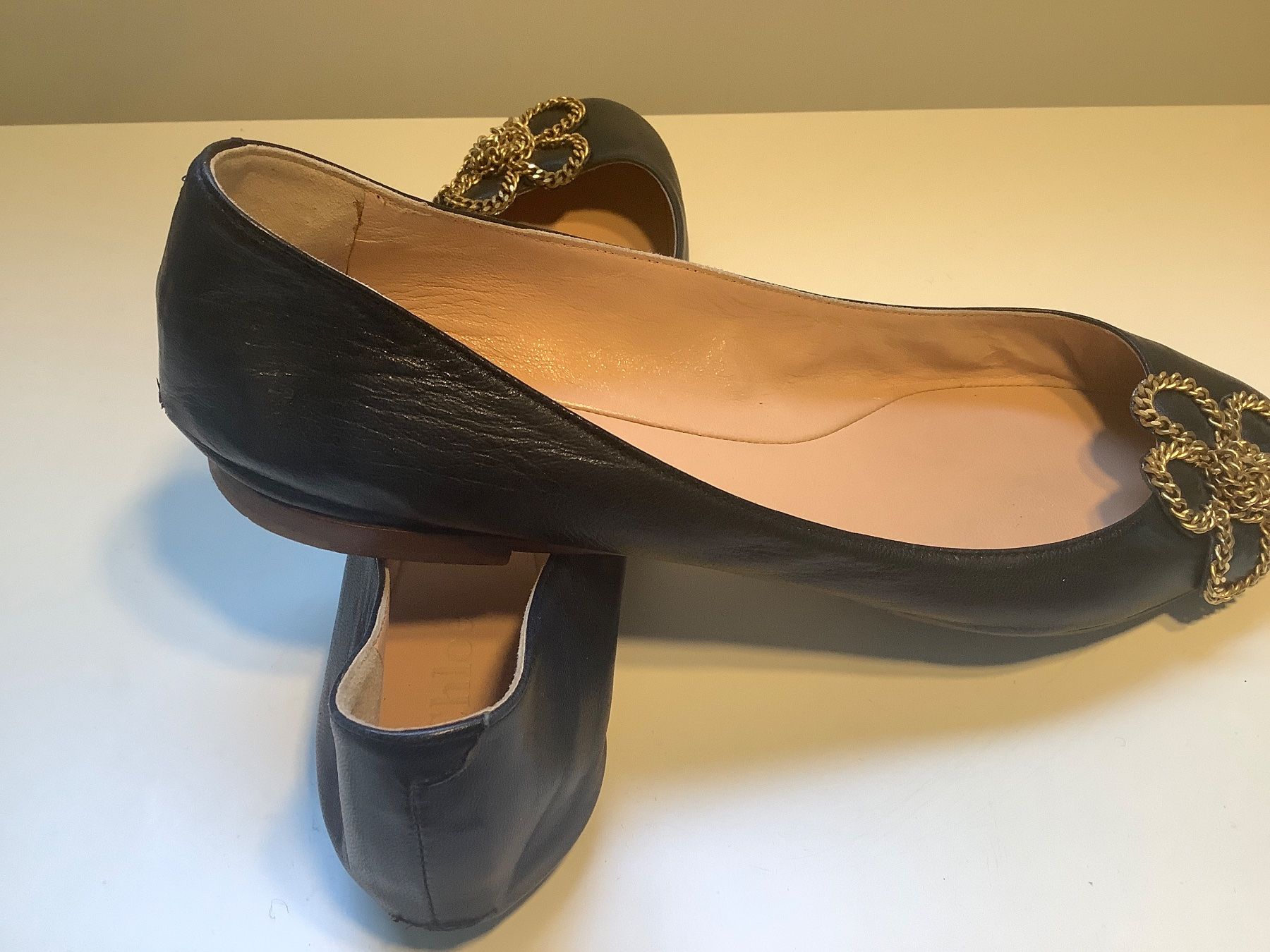 Chloé Scarpe da donna: Chloe Ballerinas, dunkelblau, Grösse 38.5 – Usato da Basel venduto da S024 1