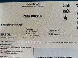 Deep Purple Golden Circle Tickets