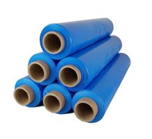 6 x Stretchfolie 50cm 2,5kg 23my blau