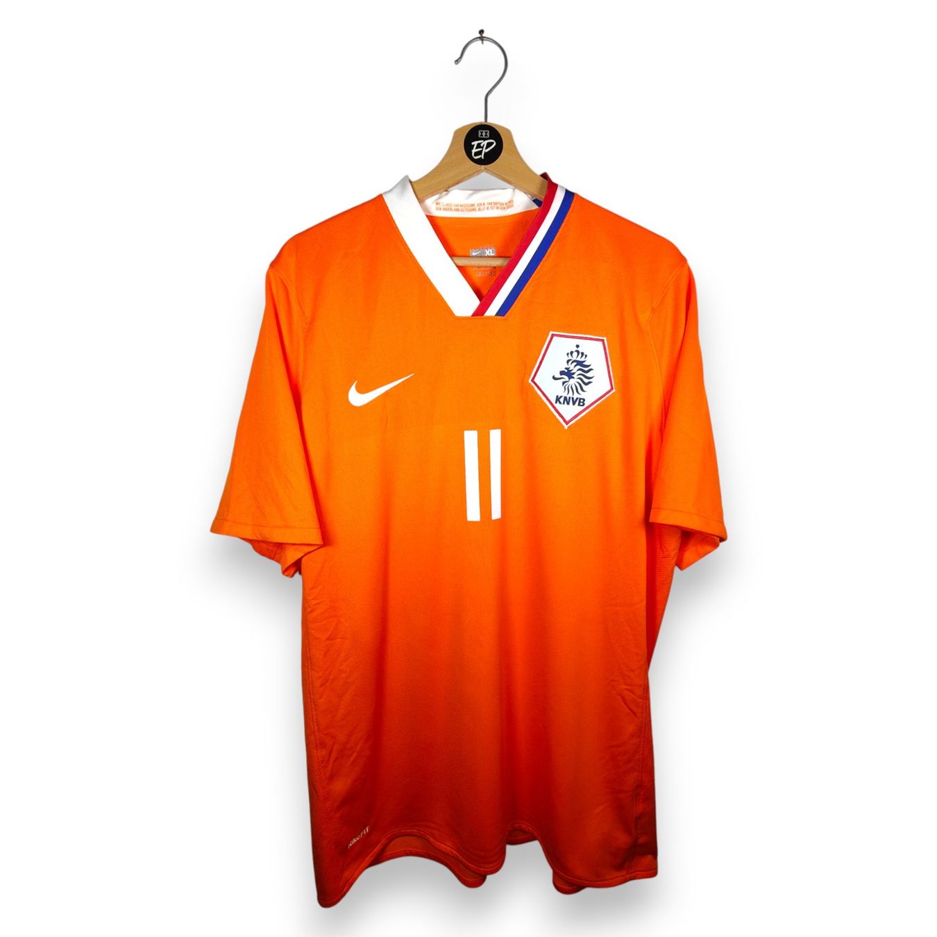 Nike Canottiere & Pantaloni: Original 2008-10 Netherlands Home Trikot Robben – Usato da Martigny venduto da eternalpitch 1