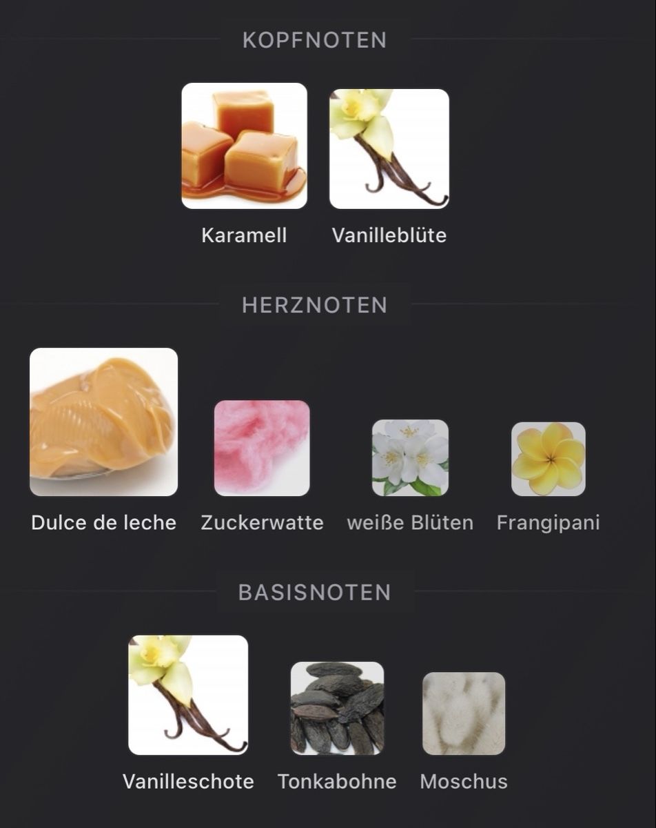 Profumi & Eau de Toilette: NEW Notes Caramelo Vanilla Extrait de Parfum 5ml Abfüllung – Nuovo (secondo la descrizione) da bern venduto da First_secondhand 1