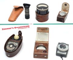 6 Belichtungsmesser, div. Hersteller, vintage