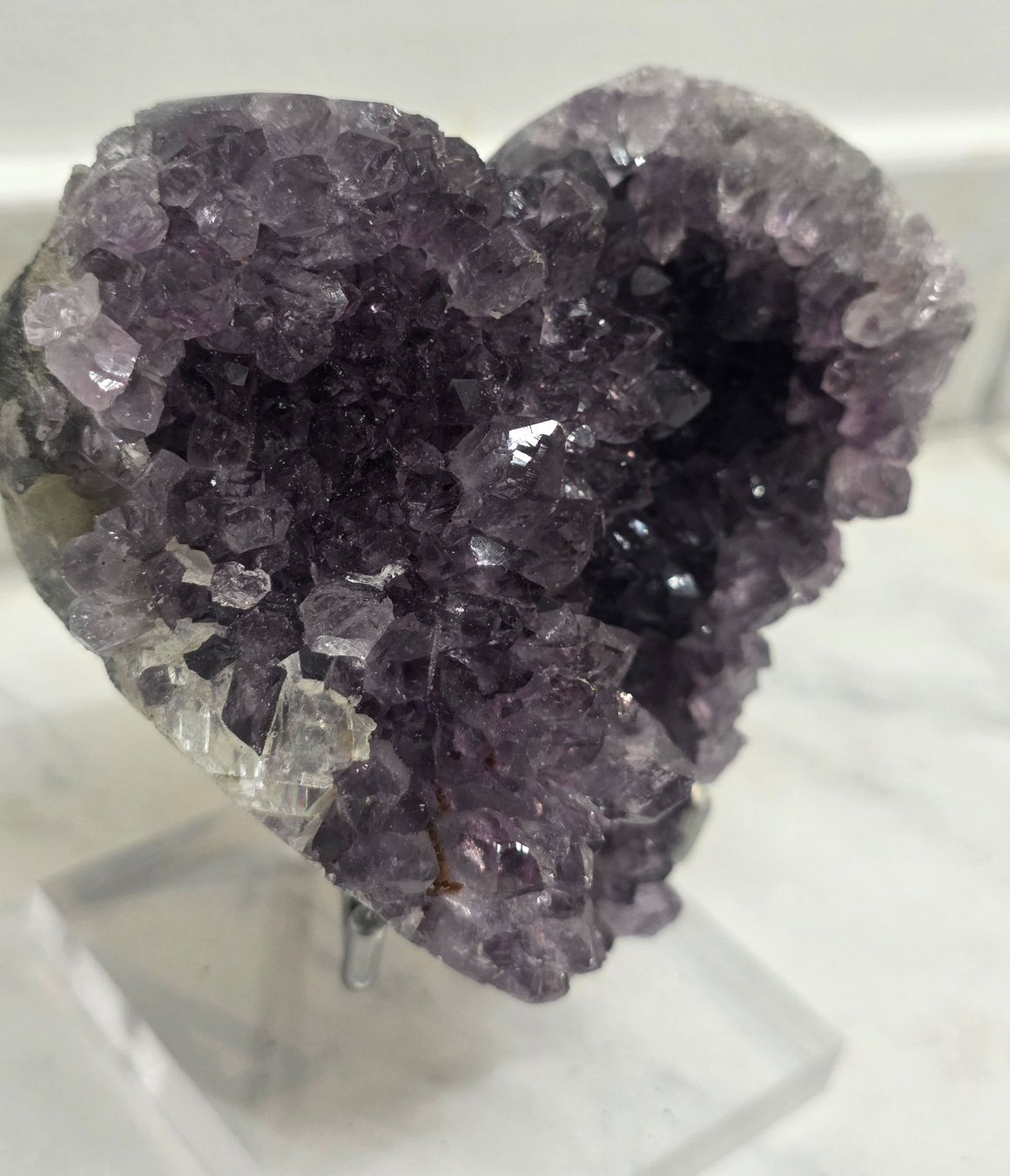 Minerali & Pietre curative: Amethyst Herz auf Stand HE 487g – Nuovo e nell'imballaggio originale da Matzingen venduto da Shay_Crystalz 1
