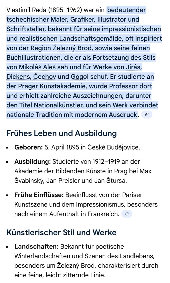 Dipinti: RADA Vlastimir (1895-1962) – Usato da Grosshöchstetten venduto da Perle1951 5