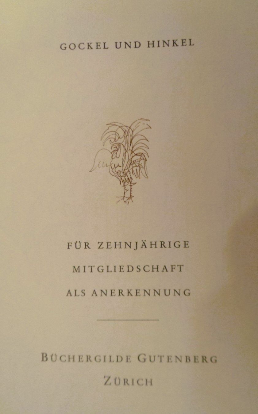 Livres: Hans Fischer - Gockel und Hinkel / Buch 124 Seiten – D'occasion à Bellach par JingleJerry 2