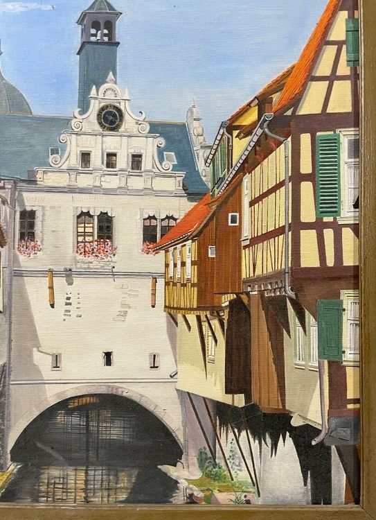 "Malerwinkel mit Brückenrathaus in Marktbreit am Main" 5