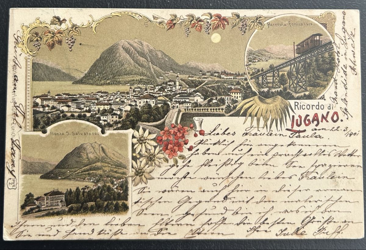 Cartoline postali: Ricordo di Lugano Litho  – Usato da Horw venduto da Tellbub