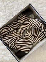 Stiefeletten Zebra Look Stiefel mit Reissverschluss