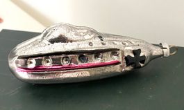 alter Christbaumschmuck Zeppelin 1.WK Erzgebirge Lauscha