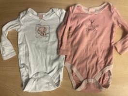 2 Baby Bodys Tweety Looney Tunes langarm Gr. 74/80