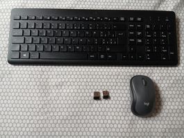 kabellose HP-Tastatur mit Maus