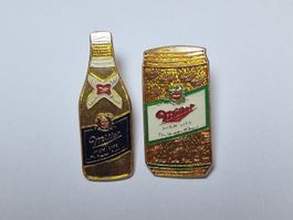 Miller Beer Flasche & High Life Can Pins