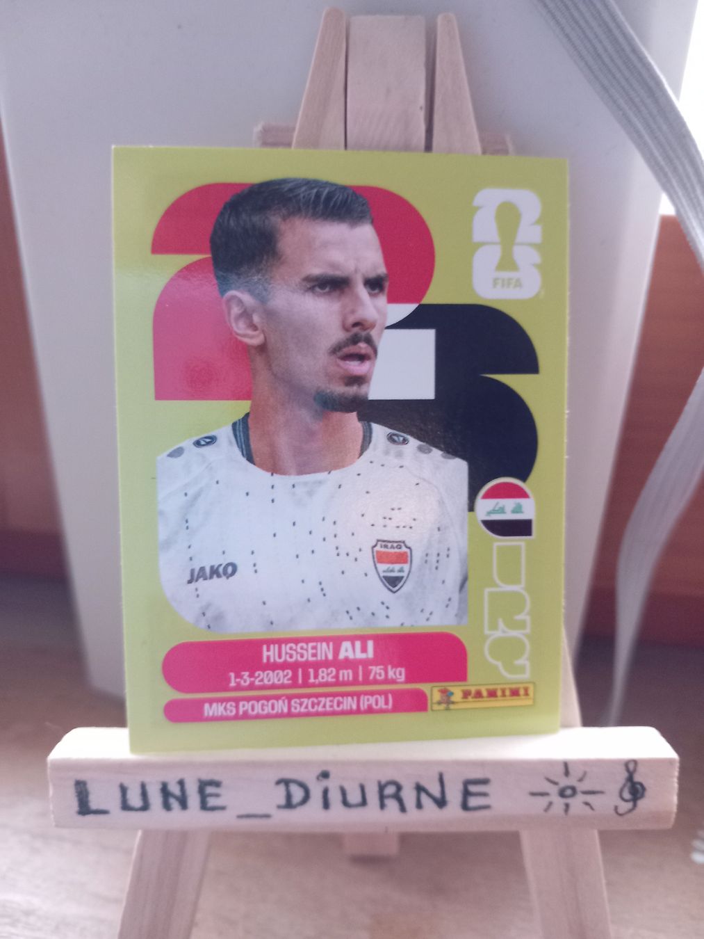Panini Cartes à collectionner: Carte Panini 2026  Hussein Ali IRQ4 – D'occasion à Salavaux par Lune_Diurne