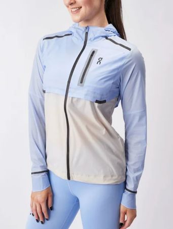 Neu ON Running Weather-Jacket W I Damen Stratosphere / Pearl