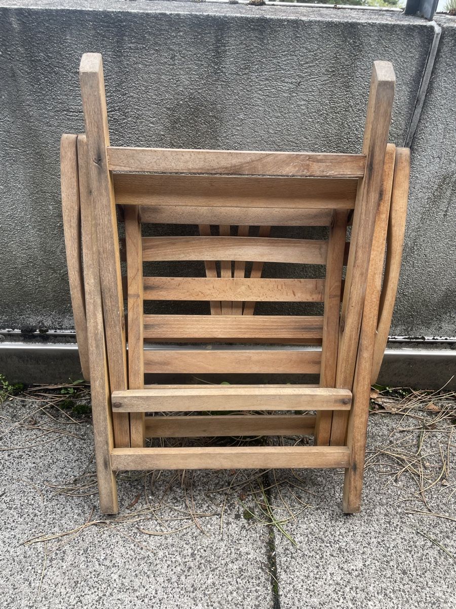 Sedie: Ancienne Chaise Pliante en Bois Massif – Usato da Vallamand venduto da Bricbracbroc82 9