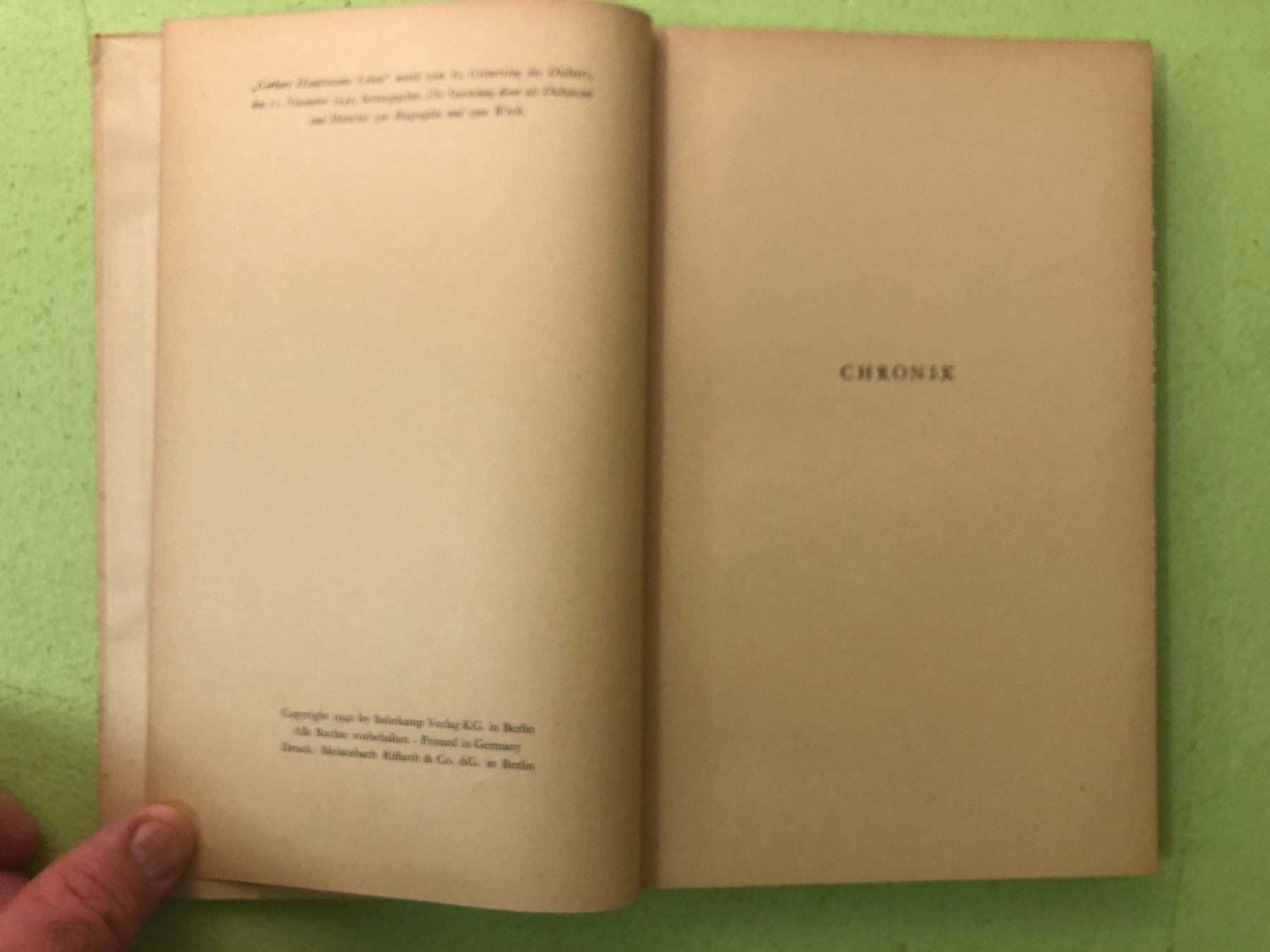 Bücher: Behl/Voight: Gerhart Hauptmanns Leben. – Gebraucht aus Zürich von allp 2