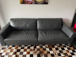 Couch & Sessel echtes Leder zu verkaufen