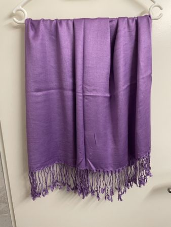 Lavender Sateen Scarf - Elegant & Lightweight Accessory