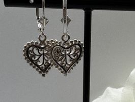 Herz Ohrringe Silber 925