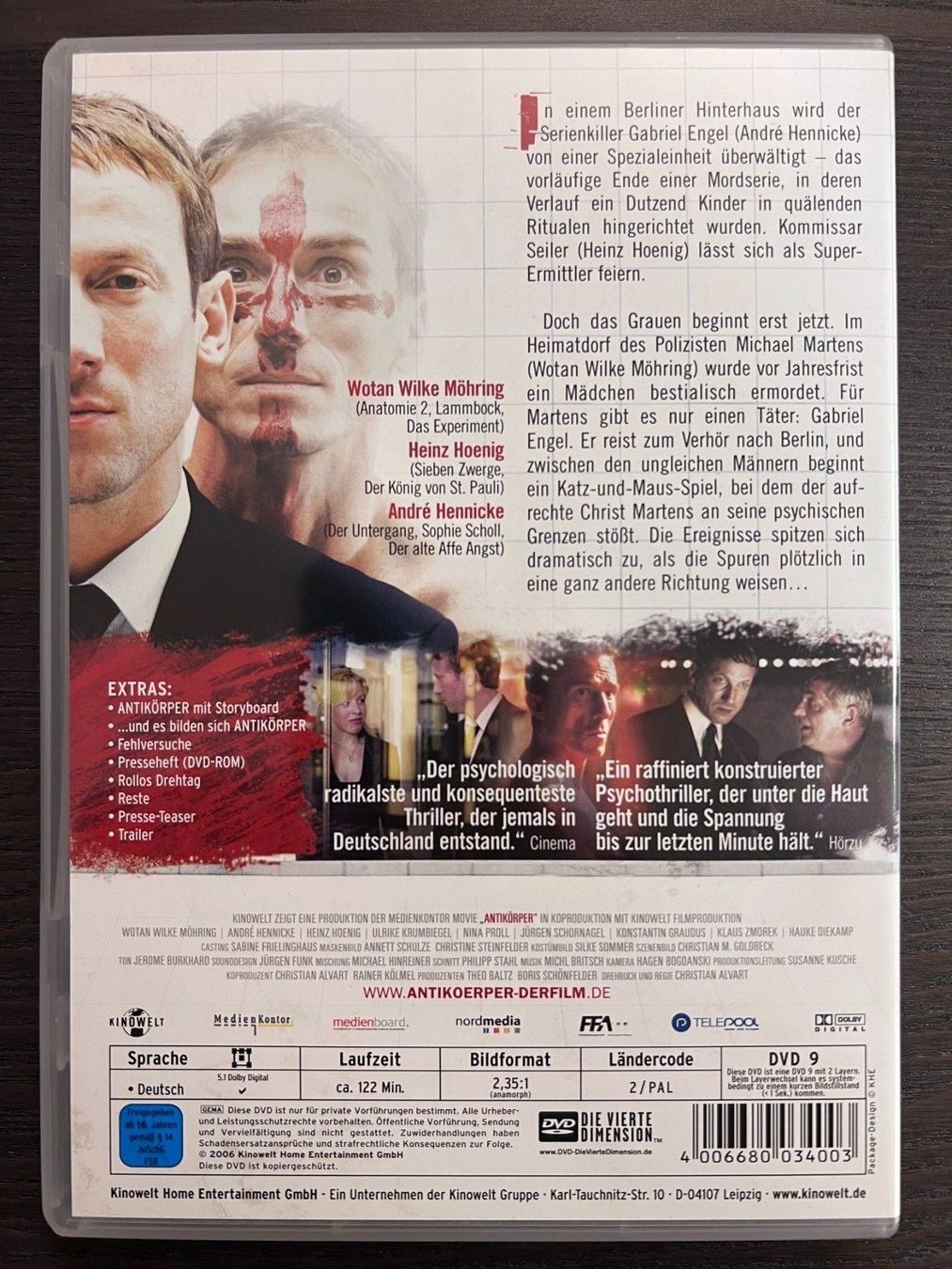 Alle DVDs: Antikörper - Das Gute ist das Böse dran – Gebraucht aus Zürich von FilmFreunde 1