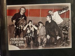 Christiana Stürmer & Band - handsigniertes Autogrammkarte