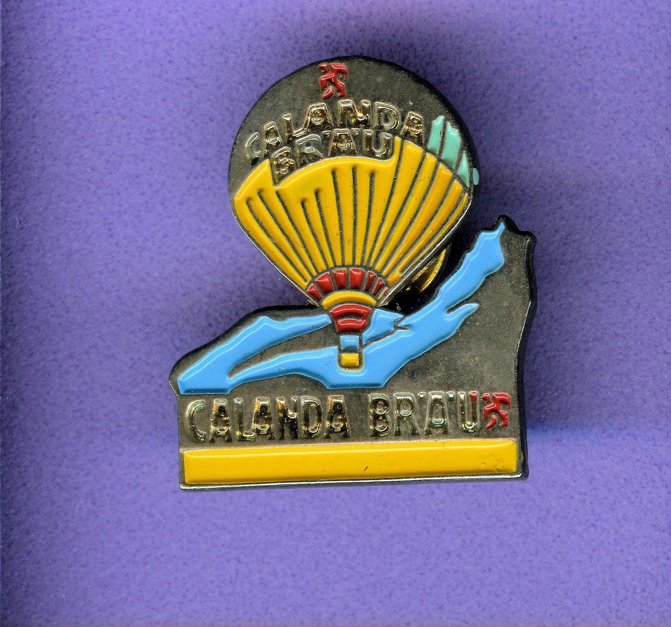 Placchette & Badge: Heissluftballon   CALANDA  BRÄU – Usato da Winterthur venduto da Sammleroase