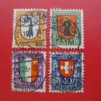 1923, J25-28 mit Vollstempel, meist sehr sauber, 60.-++