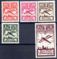 DANZIG 1924 FLUGPOSTMARKEN SERIE * UNGEBRAUCHT MIT GUMMI *FL