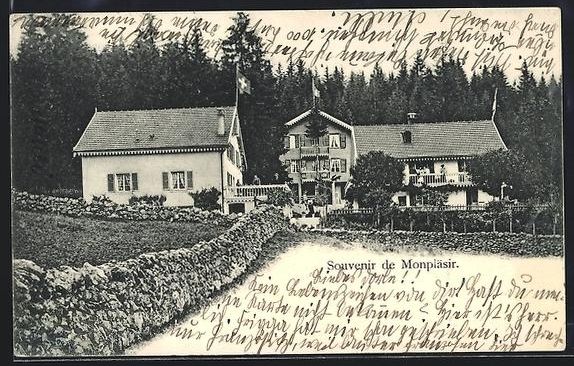 Ansichtskarten: AK Le Locle, Souvenir de Monpläsir – Gebraucht aus Berlin von bartko-reher