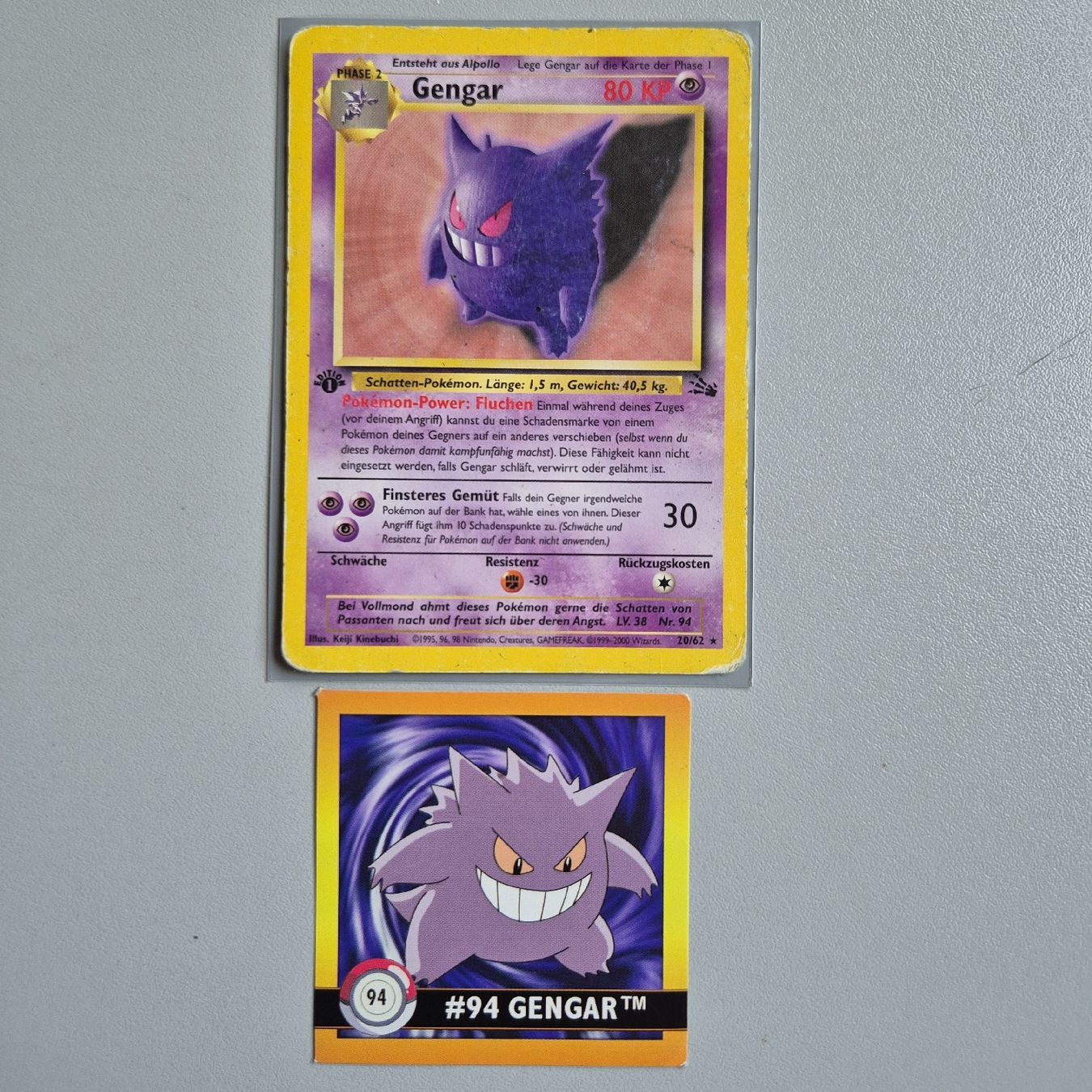 Pokémon Sammelbilder & Trading cards: Gengar 1 edition fossil 1 st Gengar DE – Gebraucht aus Ursy von RetroBebar777