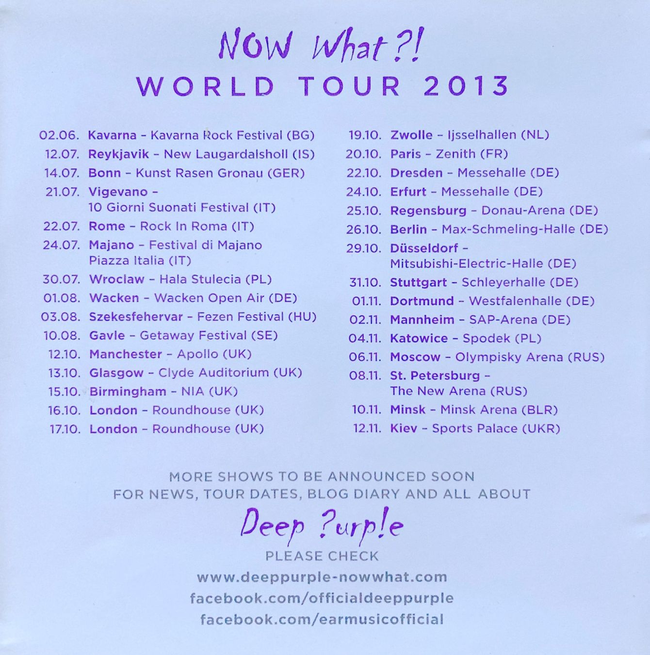 CD: DEEP PURPLE - NOW WHAT ?! – Usato da Bottens venduto da hotter-than-hell 4
