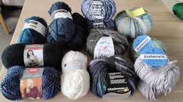 Wolle verschiedene Marken und Farben sehr guter Zustand 750g