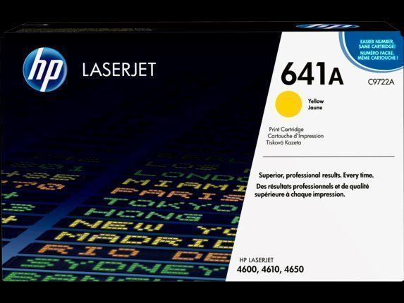 Hewlett Packard Cartucce per stampanti & toner: Toner HP 641A Yellow Original C9722A – Nuovo e nell'imballaggio originale da Zug venduto da Cry71