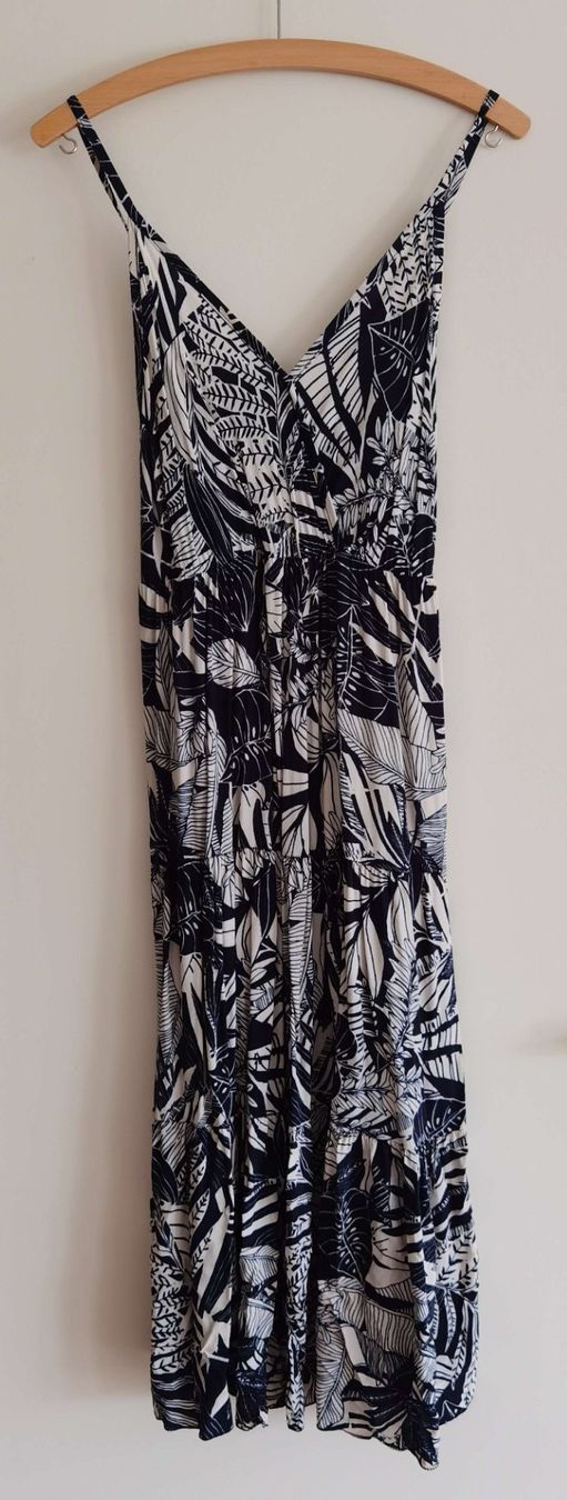 Vestiti: Dunkelblaues Kleid mit Blättern – Usato da Zug venduto da WickiPanda