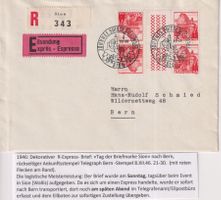 103x) Schöne Einschreiben-Express, sehe Stempel