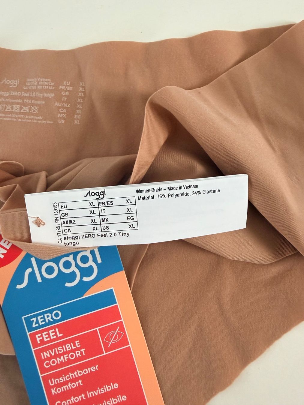 Sloggi Autres dessous: SLOGGI, Tiny Tanga ZERO FEEL, Grösse XL, Farbe Hellbraun – Neuf avec emballage d'origine à Rudolfstetten par gst_g7xl 2