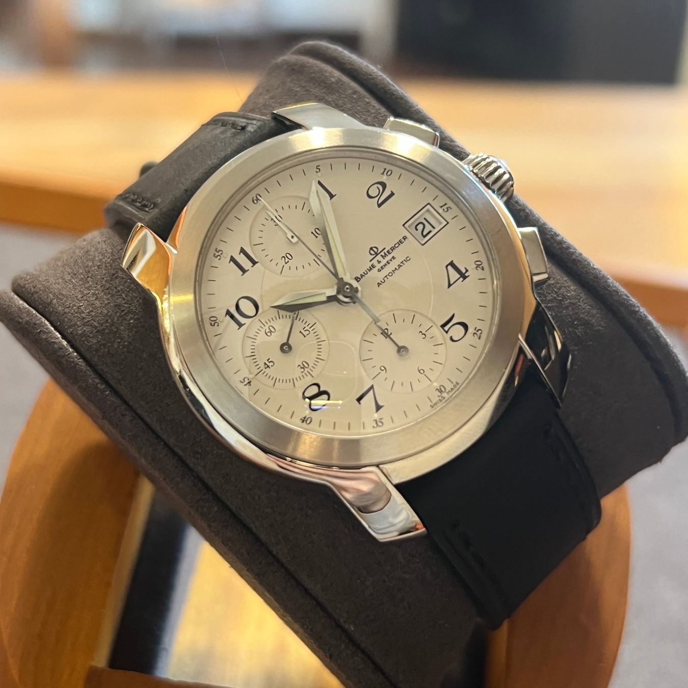 Baume & Mercier Orologi: Baume & Mercier Capeland Chronograph MVO45216 – Usato da Carouge GE venduto da Watchaser 7